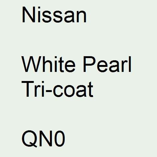 Nissan, White Pearl Tricoat, QN0.